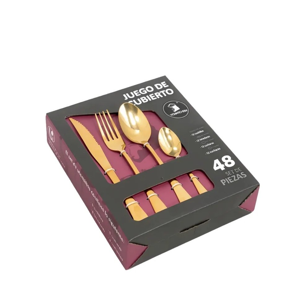 Set de Cubiertos Inox con Estuche (36-42 pcs)