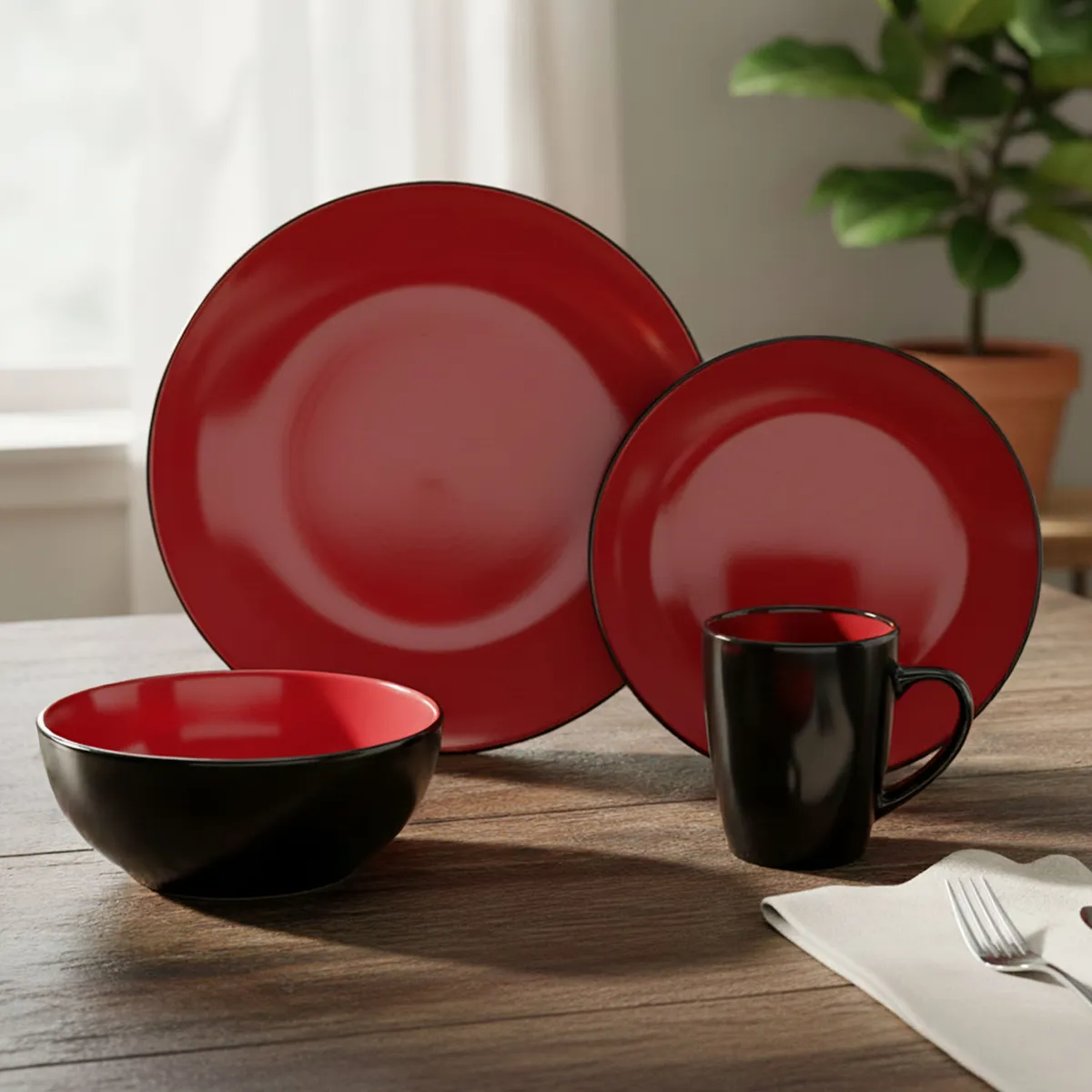 Juego de Vajilla de Porcelana (24 pcs)